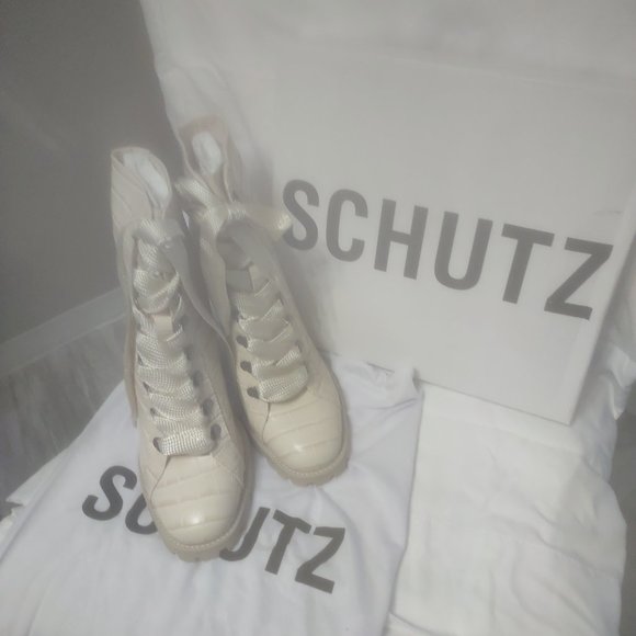 Schutz Boots - Zhara Bootie – Eggshell size 10.5 NWB - Picture 2 of 10